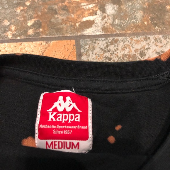 Black Bleached Kappa T-Shirt - Picture 4 of 4